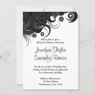 Invitations de la répétition du Mariage de la flor