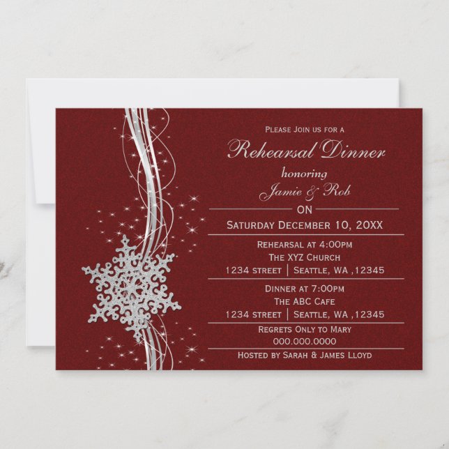 Invitations de la répétition du Mariage en argent  (Devant)