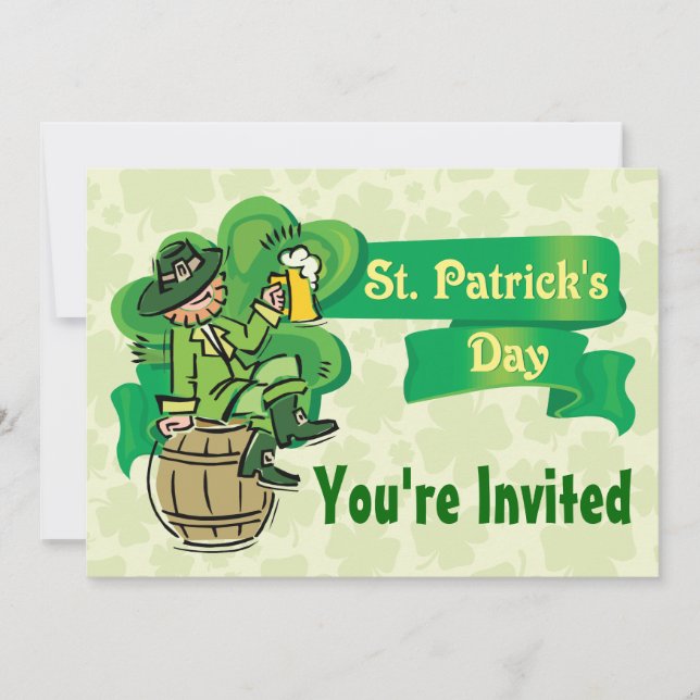 Invitations de la Saint Patrick! (Devant)