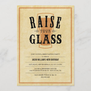Invitations de la soirée de dégustation de bière