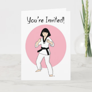 Invitations de la soirée princesse Tae Kwon Do sur