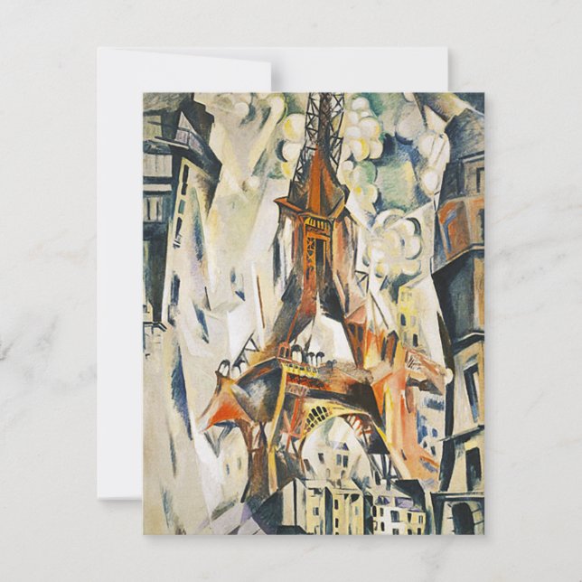 Invitations de la tour Eiffel Robert Delaunay (Devant)