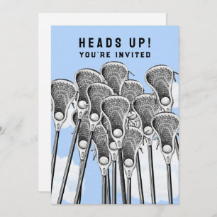 Invitations de l'équipe de lacrosse Party
