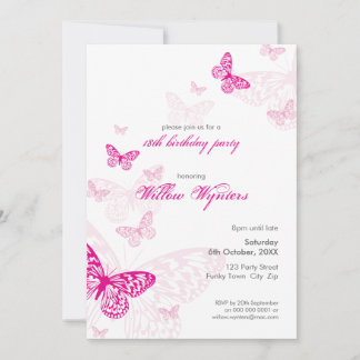 INVITATIONS DE L'ÉVÉNEMENT SPÉCIAL :: papillons 1P