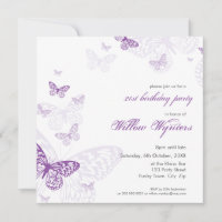 INVITATIONS DE L'ÉVÉNEMENT SPÉCIAL :: papillons 3S