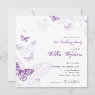 INVITATIONS DE L'ÉVÉNEMENT SPÉCIAL :: papillons 3S