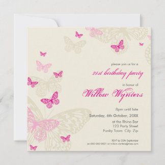 INVITATIONS DE L'ÉVÉNEMENT SPÉCIAL :: papillons 4S