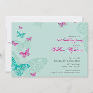 INVITATIONS DE L'ÉVÉNEMENT SPÉCIAL :: papillons 5L