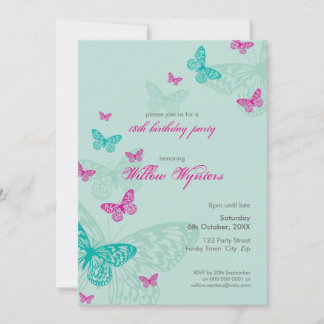 INVITATIONS DE L'ÉVÉNEMENT SPÉCIAL :: papillons 5P