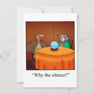 Invitations de l'Humour de Thanksgiving "Spectickl