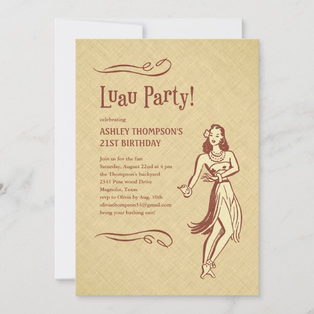 Invitations de Luau (Devant)