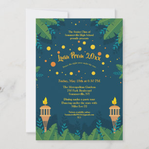 Invitations de Luau Prom