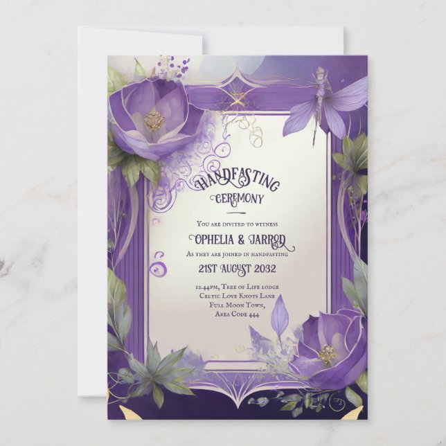 INVITATIONS DE MANIPULATION PURPLE GOLD ETHEREAL (Devant)