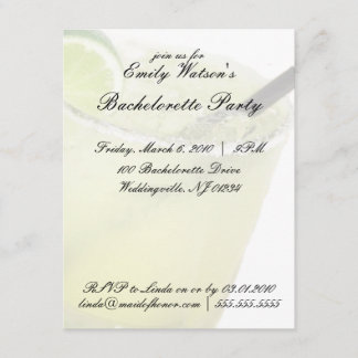 Invitations de Margarita Bachelorette Party