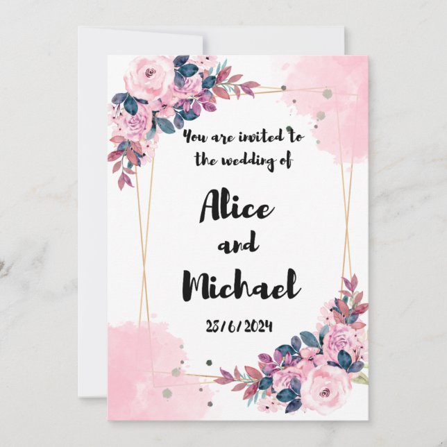 Invitations de mariage (Devant)