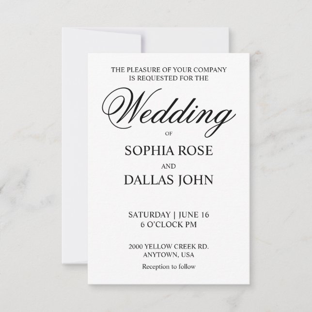Invitations de mariage (Devant)