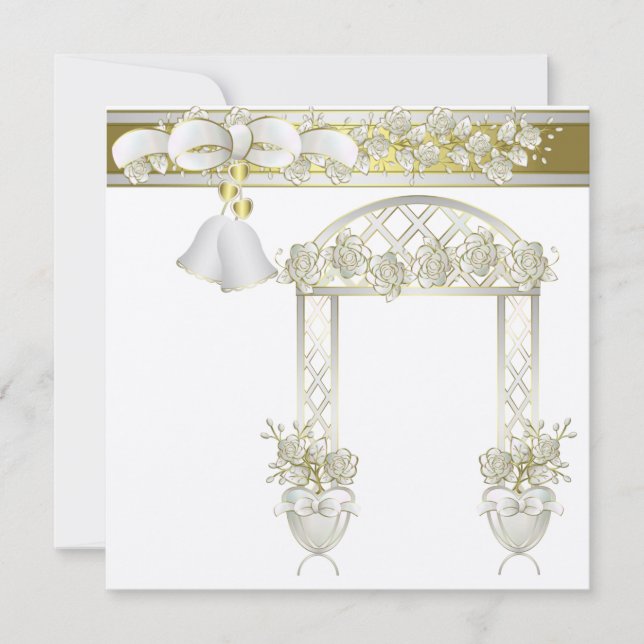 Invitations de mariage 5,25 po x 5,25 po (Devant)