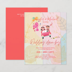Invitations de mariage à budget Drive-BY - Couple 