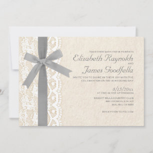 Invitations de mariage à la poule d'argent et à la