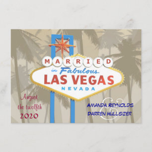 Invitations de mariage à Las Vegas - 4,5 po x 6,25