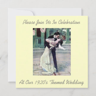 Invitations de mariage à thème des années 1920