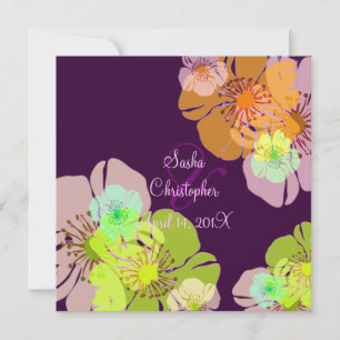 INVITATIONS DE MARIAGE ALOHA/LUAU/ARRIÈRE - PLAN D