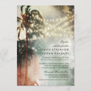 Invitations de mariage anciennes de Vintage Beach