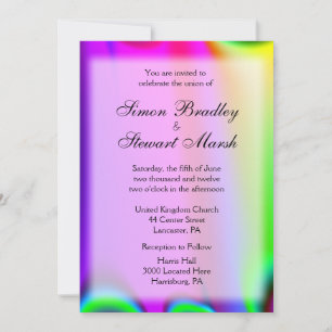 Invitations de mariage Arc-en-ciel