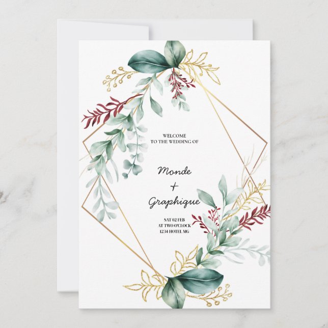 Invitations de mariage Art (Devant)