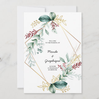 Invitations de mariage Art