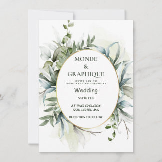 Invitations de mariage Art