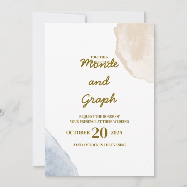 Invitations de mariage Art (Devant)