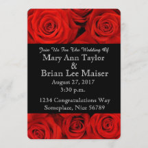 Invitations de mariage aux fleurs Cartes de fleurs