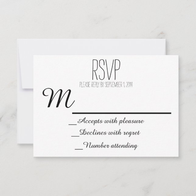 Invitations de mariage avec citation d'amour (Devant)