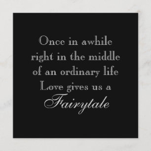 Invitations de mariage avec la citation d'amour de