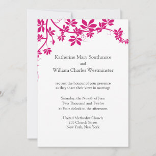 Invitations De Mariage Blanche Et Honeysuckle