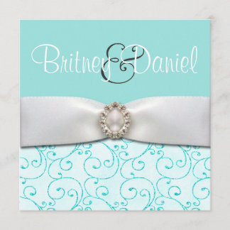 Invitations de mariage bleu