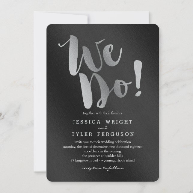 Invitations de mariage brillantes et prometteuses  (Devant)