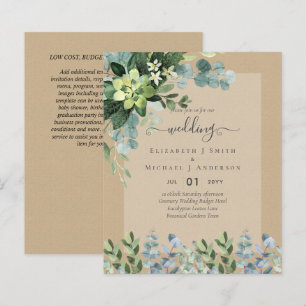INVITATIONS DE MARIAGE BUDGÉTAIRE DATES D'ÉPARGNE
