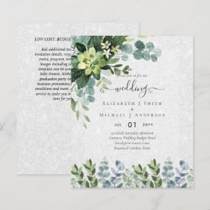 INVITATIONS DE MARIAGE BUDGÉTAIRE DATES D'ÉPARGNE