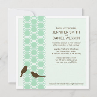 Invitations de mariage carré | MOTIF