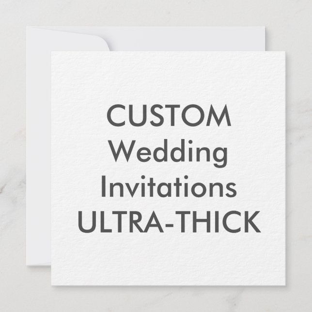 Invitations de mariage Carré ULTRA-THICK 360 lb 5, (Devant)
