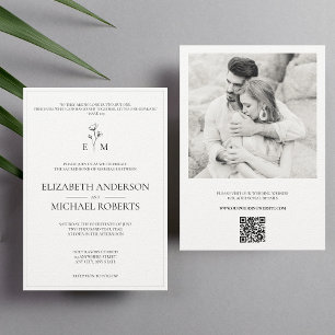 Invitations de mariage catholiques modernes avec c