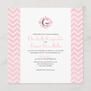 Invitations de mariage Chevron