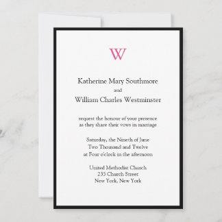 Invitations de mariage classiques