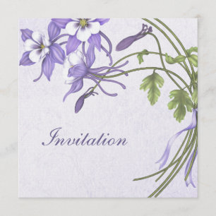 Invitations de mariage Columbine - Champagne métal