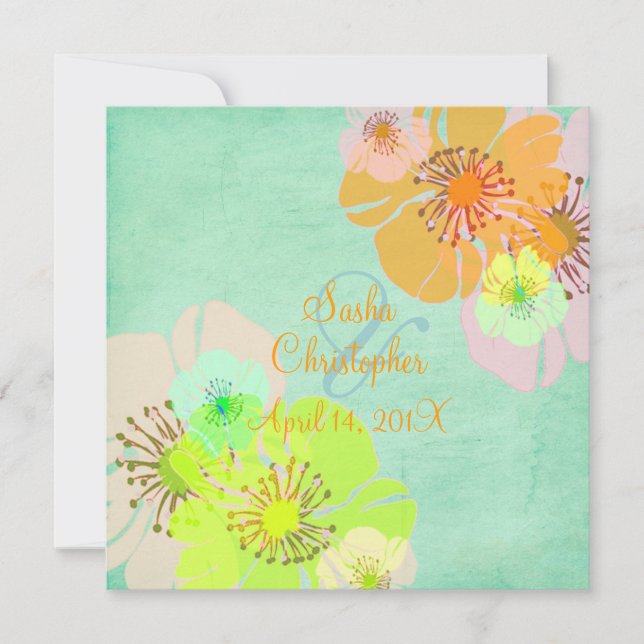 Invitations de mariage d'Aloha/Luau (Devant)