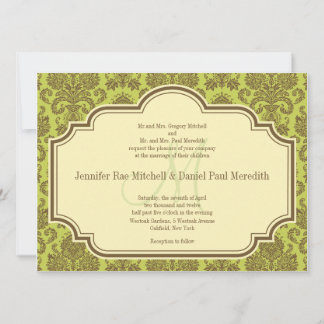 Invitations De Mariage Damas Et Monogrammes