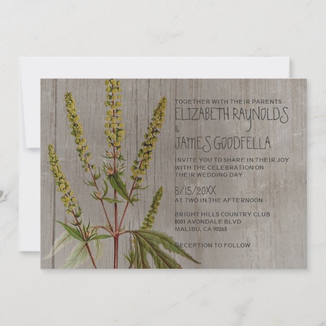 Invitations de mariage d'Ambrosia russe (Devant)
