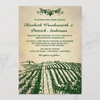 Invitations de mariage dans le vignoble toscan Vin